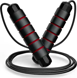 Jump Rope, Tangle-Free Rapid Speed Jumping Rope Cable with Ball Bearings for Women, Men, Adjustable Steel Jump Rope with Foam Handles For Workout Equipment, Available in Multiple Colors