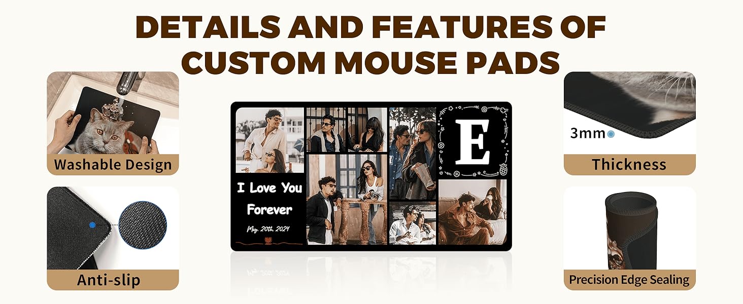 Creative Custom Mouse Pads,Creative gifts,Custom Mouse Pads, Custom Big Mouse Pad, Customized Desktop Mat with 4 Photos and Name, Desk Accessories, Workspace Organizers, Mousepad Gaming, Office Accessories, Keyboard Pad Creative Custom Mouse Pads,Creative gifts,Custom Mouse Pads, Custom Big Mouse Pad, Customized Desktop Mat with 4 Photos and Name, Desk Accessories, Workspace Organizers, Mousepad Gaming, Office Accessories, Keyboard Pad