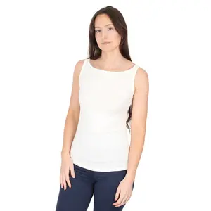 Natural Compact Boat Neck Tank | Soft White