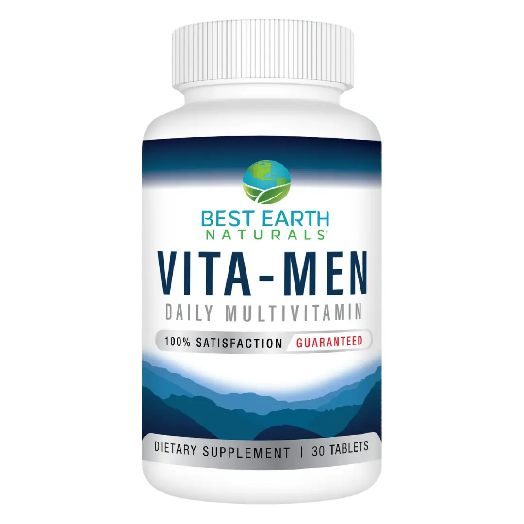 Vita-Men Multivitamin for Men - Comprehensive Daily Supplement with B Vitamins, Magnesium, Vitamin D3, C, and More for Energy, Mood, Stress, Cognitive, Muscle, and Hair Health - 30 Tablets