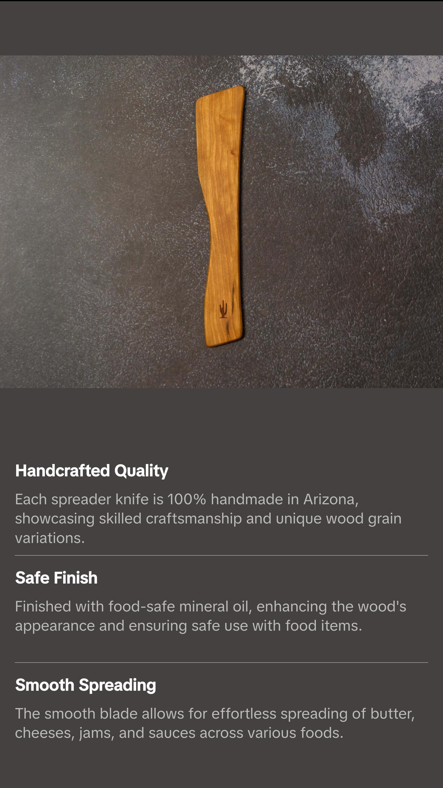 Wooden Spreader Knife