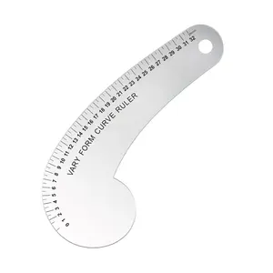 32CM   for  Making, Vary Form  Ruler for Sewing, Aviation Aluminum   Ruler for Measuring Sewing,Fashion Design,Quilting