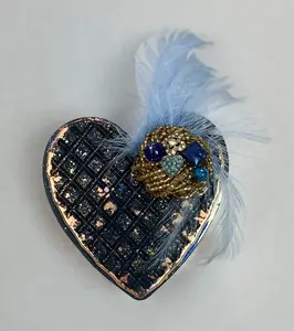 HEART KEEPSAKE BOX | DEEP BLUE