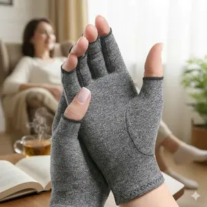 Comfort Arthritis Compression Gloves - Relieve Hand Pain, Swelling & Stiffness. Improve Circulation & Support Joints. Breathable, Flexible Fabric for All-Day Wear. Ideal for Typing, Gardening, Work & Daily Activities.