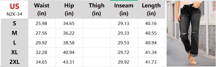 Women's High Rise Skinny Stretch Ripped Jeans High Waisted Destroyed Denim Pants