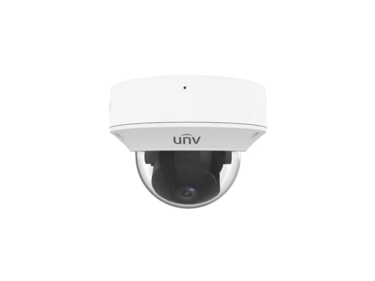 Uniview IPC3234SB-ADZK-I0 4MP Smart IR WDR 3D-DNR Outdoor Network Ultra 265 PoE Dome Camera with 2.7 up to 13.5mm Automatic Focusing and Motorized Zoom Lens, Metal/Plastic