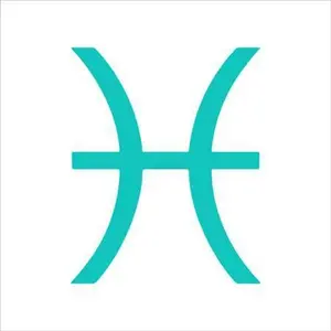 Pisces Zodiac Sign Shape Stencil