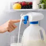 Electric Hands-Free Auto Drink Pump Dispenser for Gal Bottles - Milk Dispenser, No-Spill 1-Touch Beverage Pump for Fridge, Kitchen Organizer Gadget for Family [Mid Year Sale]