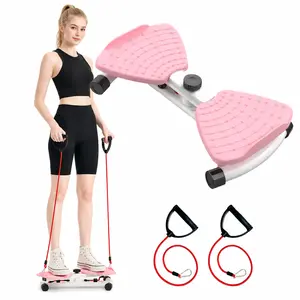 Waist Twister with Double Non-Slip ft Pads - Quiet, Stable Core Workout Equipment for Toned Abs, Waist Shaping, Home Exercise, Women's Abdominal Roller Training