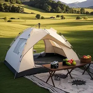 Instant Setup Outdoor Tent, Automatic Pop-Up Camping Tent with Windproof Design, Perfect for Beach, Park & Hiking Trips