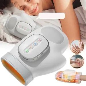 3D Heated Air Compression Hand Massager with Heat Therapy, Auto Pressure Relief for Muscle Pain, Portable Glove Design for Office Workers, Gamers