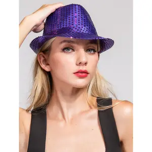 Gianna Fashion Sequin Fedora Panama Hat