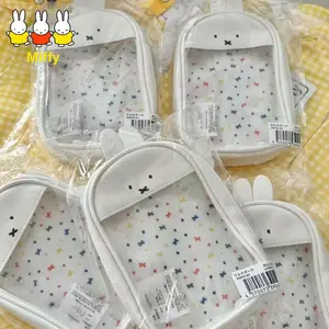 Kawaii Miffy Rabbit Hand Bag Small Appetite Pain Bag Pvc Baby Walk Bag Cute Versatile Cartoon Simple and Transparent Storage