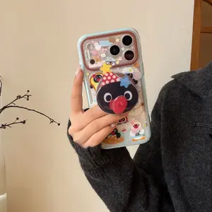 Magnetic Toast Snowman Protective Phone Case for Apple iPhone 17 Pro Max, iPhone 16 Pro Max, iPhone 15 Pro Max, Creative Fashionable Phone Cover Accessories