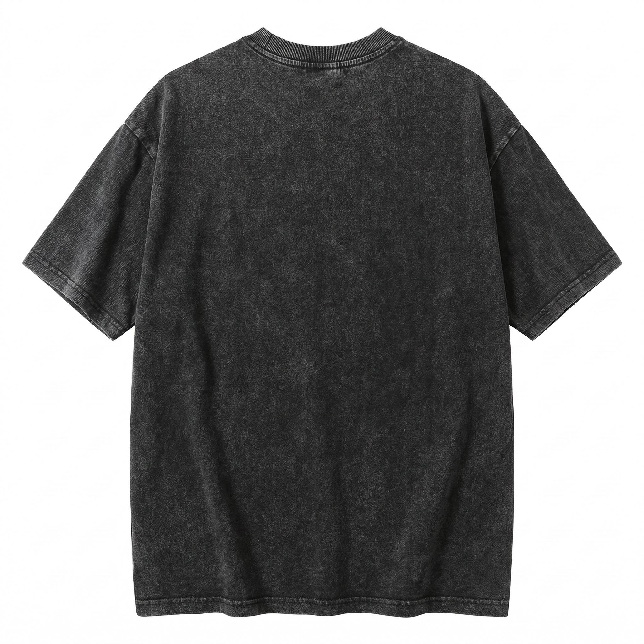 Vintage Mineral Wash Anime Streetwear Tee | Gojo Satoru Domain Expansion Back Print Oversized T-Shirt