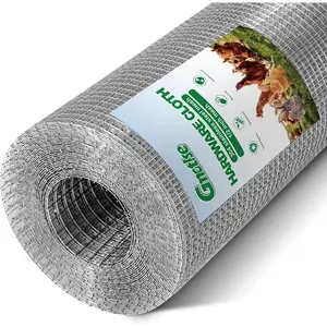 Hardware Cloth 1/2 inch 20 Gauge Large size304 Stainless Steel mesh Chicken Wire Welded Fencing Wire Mesh Roll Garden Fence 24inx48ft