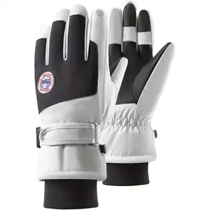 Winter Ski Gloves for Men and Women, Waterproof, Windproof, Warm, Thickened, Non-Slip, Touchscreen, Suitable for Skiing, Cycling, and Hiking