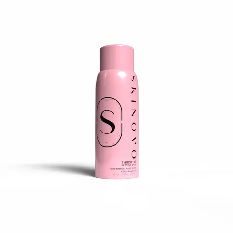 Thirsty AF Hydrating Non-Aerosol Spray - HA Boost Weightless Setting Mist, Moisturizing After Makeup Dewy Radiant Formula for Long-Lasting Freshness