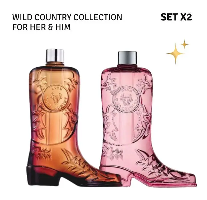 Avon Wild Country Fragrance Set for Him & Her | 2-Piece Perfume Collection