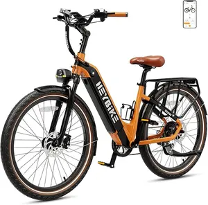 Heybike Cityrun Electric Bike | Peak Power 1000W | Top Speed 22 MPH | Range Up to 60 Miles | 48V 15Ah (720Wh) Removable Battery | Step-Thru City Cruiser | App Control | Hydraulic Disc Brakes