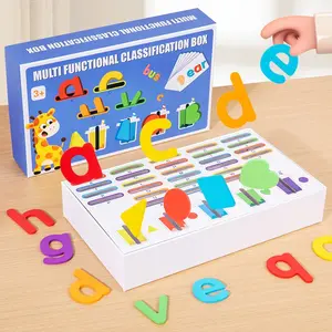 Alphabet Sorting Letter Blocks, Engaging Word Building for Kids, Fun and Interactive Learning Toy for Vocabulary Development
