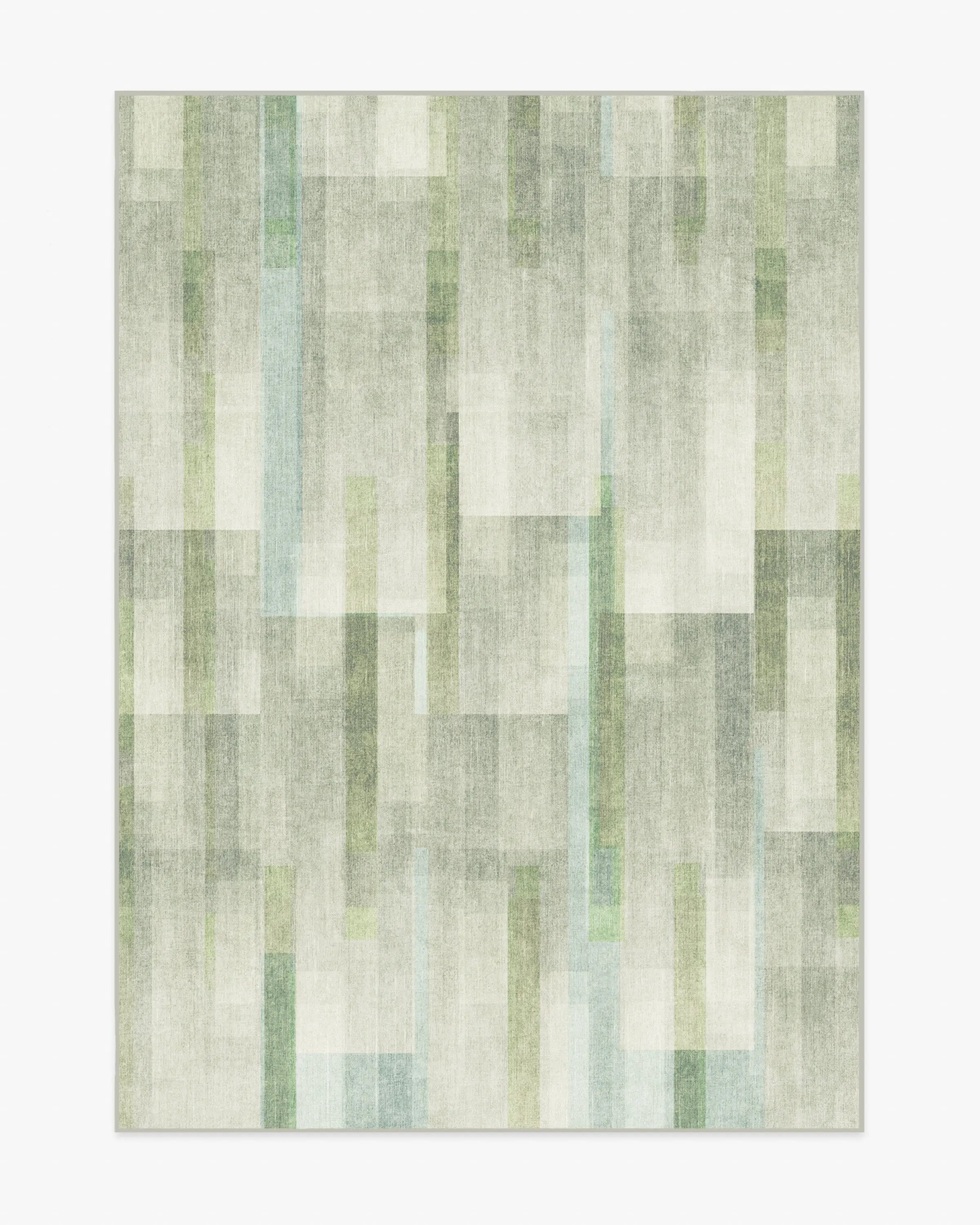 Solar Drift Silver Green Rug