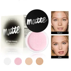 Long Lasting Matte Setting Powder, Matte Pressed Powder, 1 Box Oil Control Makeup Setting Powder, Face Makeup Accessories, Cosmetics, Smooths Skin & Completes Makeup