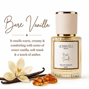 Noirvelebody Bare Vanilla Eau De Parfum 30ML | Warm Vanilla Amber Musk Perfume for Women