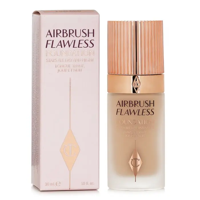 Charlotte Tilbury Airbrush Flawless Foundation - #3 Cool, Waterproof Foundation, High Quality Cosmetic, Hydrating Flawless Coverage, 30ml/1oz