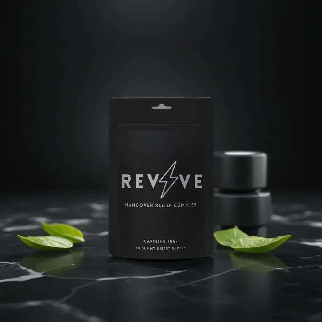 Revive Hangover Relief Gummies - Infused with Vitamin B and Zinc And Turmeric for fast recovery