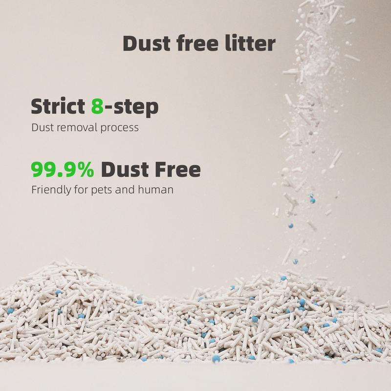 ZuttoNyan 4-in-1 Cassava Mixed Cat Litter,Strong Clumping,Non-stick bottom,Non-stick scoop,Rich in Natural lngredients Healthy Cat Litter