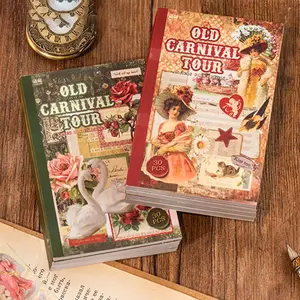 Vintage Tour Stickers Set, 30 Retro Decals for Nostalgia, Perfect for Journaling, Scrapbooking & Decoration, Captivate Your Memories