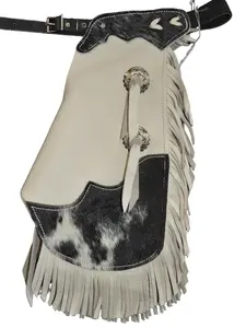 R Bar K/Custom Made Leather Chinks /Size 5/6 Leather Kids Chinks/Hair On Cowhide Kids Chinks
