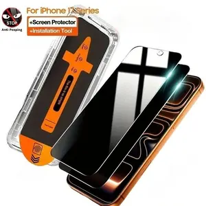 Privacy Protective Screen Protector Film, Compatible iPhone Models, Full Coverage Design, Easy Installation, Durable Protection, Accessories