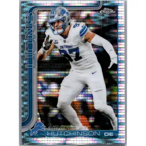 2025 Topps Chrome #104 Aidan Hutchinson Pulsar Refractor