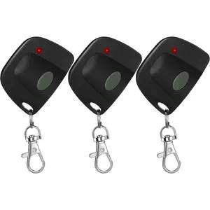 3 count Gate Opener Remote Compatible with Multicode 300mhz 10 Dip  3089 3060 3070 Garage Door Opener Remote Control with (Black, Gray)