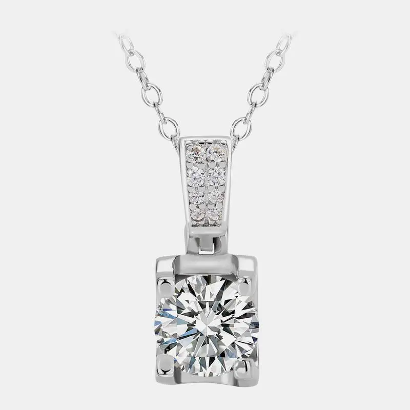 ��298��1 Carat Synthetic Moissanite Necklace�C Elegant and Timeless Choice for Any Occasion ��298��1 Carat Synthetic Moissanite Necklace�C Elegant and Timeless Choice for Any Occasion