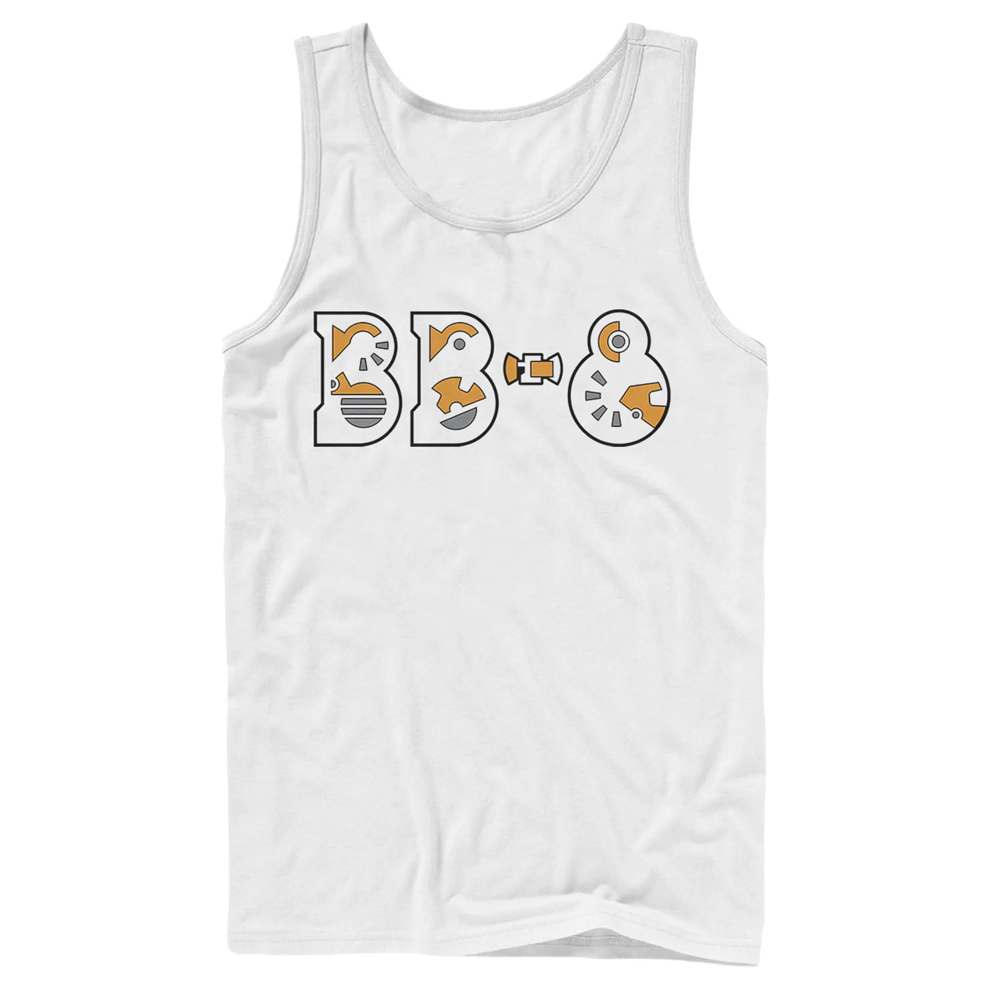 Men's Star Wars: The Rise of Skywalker BB-8 Graphic Tank Top, Stylish Sleeveless Menswear Fashion Top