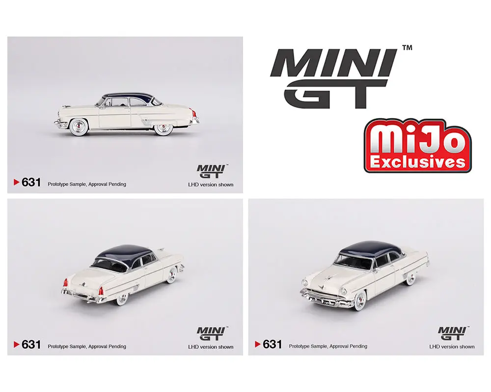 Mini GT Lincoln Capri 1954 1:64 - Arctic White/Atlantic Blue #631