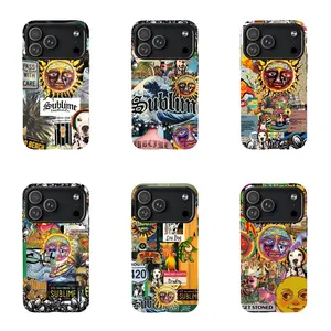 Vintage Sublime Sticker Bomb Cases-for iPhone17 ProMax /16/15/14/13/12/11 Plus for Samsung phones, suitable for both men and women,  Perfect Gift for Women Men.A gift for the fans