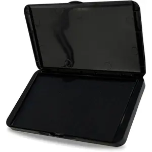 Large 6.14"×3.38" Black Ink Pad for Stamps Office Notarization and Rubber Stamps