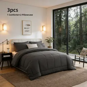 Cozy Forest-View Bedroom Comforter Set | Soft & Warm Bedding for Relaxing Sleep | Modern Minimalist Home Decor