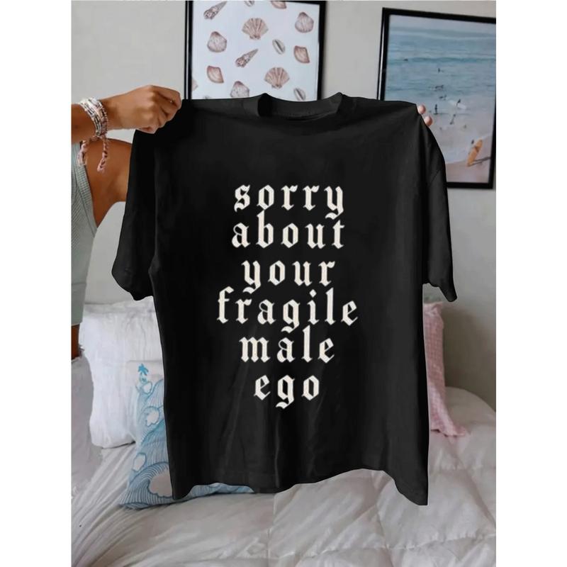 Pure cotton women's t-shirt with a modern print loose casual style comfortable short sleeves and original graphic design for a stylish and cool urban look. walk by faith Flower Print Casual T-Shirt Unisex Horror Movie Villains Asymmetrical Long Sleeve Cam