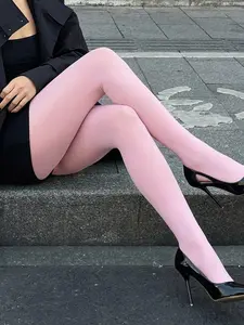 1pc 50D Women's Soft Sheer Skinny Tights, Stretchy Pantyhose, Comfortable Opaque Leggings, Non-Laddering, Versatile School Style Socks, Womenswear, Clothing