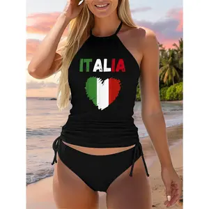 Italy Flag Holiday Italy Heart Italian Flag Two Piece Swimsuit
