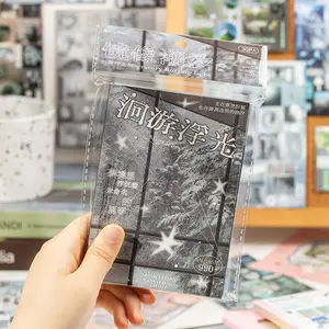 30 Sheets Book Reflective Tides Series Sticker Paper, Copper Plate Material Decorative Water Bottle Stickers, Unique Journal & Craft Essentials, DIY Sticker, Decal Sticker, Sticker Album