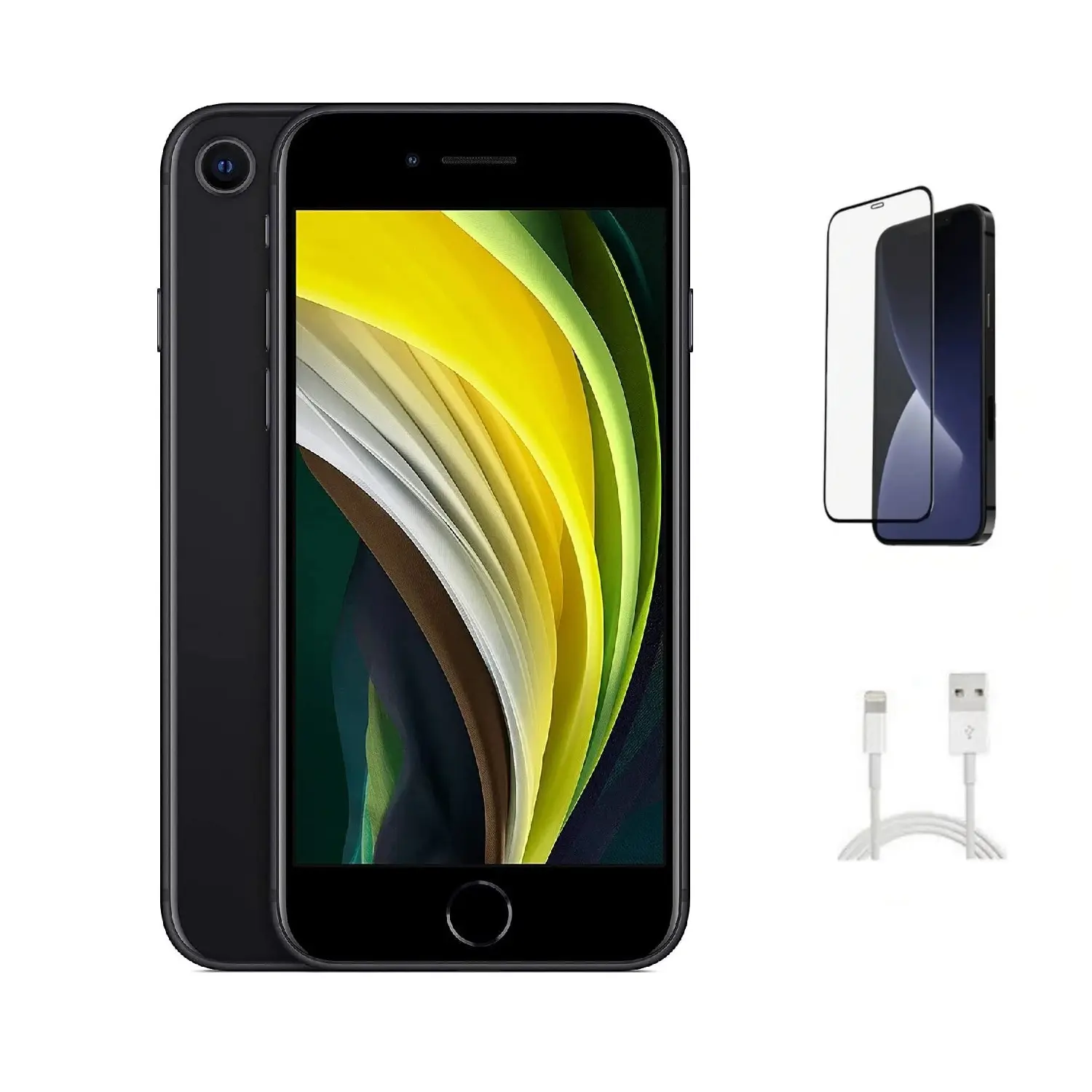 Refurbished Apple iPhone SE (2nd Gen) A2275 (AT&T) - Acceptable Condition with Pre-Installed Tempered Glass & 1 Year Warranty