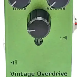 Vintage Overdrive Mini Single Effect Pedal for Electric Guitar - True Bypass & Smooth Gain - Classic Rock Tones - GuitarGear