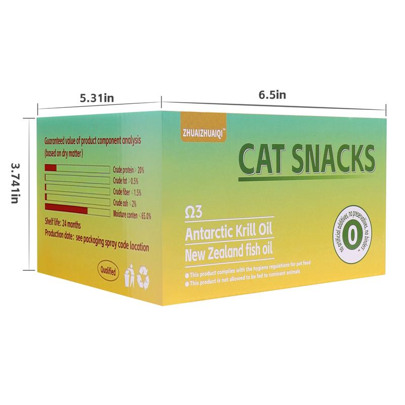 Zhuaizhuaiqi Cat Snacks - Lickable Squeezable Puree, Healthy Food, 3 Flavors: Beef with Krill Oil, Duck with Tuna, Chicken with Cat Grass, 10 Packs, 30g Each, No Gelatin, Easy Digestion
