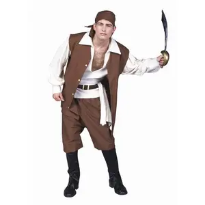Caribbean Pirate Costume - Size Adult Standard